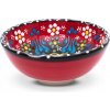 ŠALÁTOVÁ MISA MISKA KERAMIKA MAĽOVANÁ ORIENTÁLNA ODOLNÁ TURECKÁ KRÁSNA