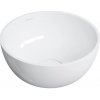 OMNIRES - SHELL M+ umývadlo na dosku, O35 cm, biela lesk SHELL350UNBP
