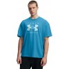Pánske tričko s krátkym rukávom Under Armour HW OS BRANDED SS TEE modré 1389146-452 - L