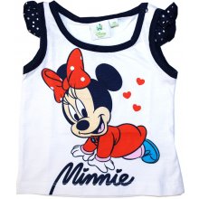 Disney - dievčenské tričko - Minnie, biele