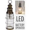 Lampáš 1LED 38cm sklo/kov HN s časovačom