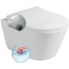 Sapho Avva - Závesné WC s bidetovou spŕškou, Rimless, biela 100312