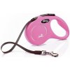 Vodítko FLEXI Classic NEW S pásik 5m/15kg ružová