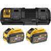 DCB132X2 - Dvojitá nabíjačka + 2x aku 18V 9,0 Ah DeWALT FLEXVOLT DCB132X2