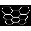 LVT Hexagon LED dizajnové osvetlenie 252x238cm 8S 280W 6500K PL5120