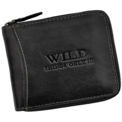 Wild Pánska kožená peňaženka na šírku čierna na zips od 23,9 € - Heureka.sk