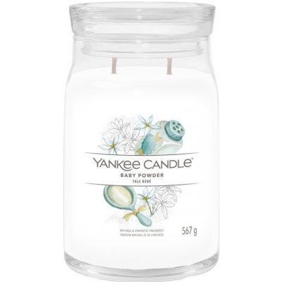 Yankee Candle Aromatická sviečka Signature sklo veľké Baby Powder 567 g