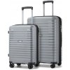 Sada 2 rozšíriteľných PP kufrov Kono - sivá