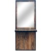 Kadernícka obsluha RUSTIC FLESSO Styling unit – barber zrkadlo s policou