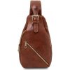 Tuscany Leather pánska kožená crossbody taška Kevin hnedá