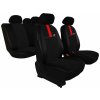 Pokter Autopoťahy pre Volkswagen Golf (V) 2003-2008 GT8 - čierno-červené 2+3