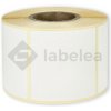 Labelea Samolepiace TERMO etikety 60x60 mm biele papierové, 750 etikiet na rolke, Farba etikiet Biela, Vnútorný priemer dutinky 40 mm ETM060060W