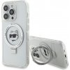 Karl Lagerfeld pevný kryt s prsteňom a MagSafe na iPhone 15 Pro (KLHMP15LHMRSCHH) - biela Choupette Head KF2340893