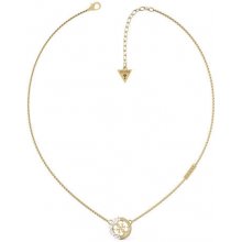 Guess Luxusné pozlátený náhrdelník s kryštálmi pure light JUBN01106JWYG