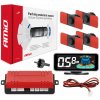 AMiO - Parkovací asistent LED-GRAF 3D 4 senzorov čierna vnútorná 16,5mm 03190