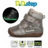 Dievčenské zimné topánky D.D.Step W070-929 BAREFOOT grey -20