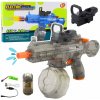 LeanToys Elektrická vodní pistole M416 s osvětlenými mířidly 450 ml 8-10 m