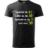 Pánske tričko Vyzerám cítim sa 30r (Vtipné tričko k narodeninám)
