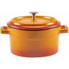 LAVA Metal Hrnec litinový kulatý oranžový obsah 0,35 l 10 cm LVYTC10K2OR