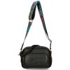 Čierna objemná crossbody kabelka Ego