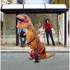 04425 DR Kostým nafukovací dinosaurus T-REX Červená