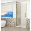 Gelco TRINITY GOLD MATT sprchové dvere do niky 1100 mm, číre sklo, lavé GT1211CL-G