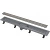Sprchový žľab Alca 85 cm plast šedá mat lines APZ18-850M