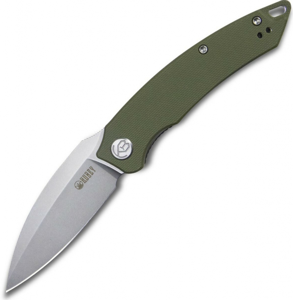 KUBEY Leaf Liner Lock Front Flipper Folding Knife G10 Handle KU333E
