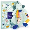 Doudou Darčeková sada - Hračka s úchytom na cumlík dinosaurus zelený 23 cm