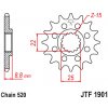 JT Vývodové koliesko Z GUMĄ 1248 13 KTM SX/EXC '91-'25, BETA, GASGAS, HUSQVARNA (124813RB) (Reťaz 520) - ZAMÓWIĆ