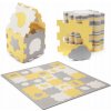 Kinderkraft Select Podložka pěnová puzzle Luno Shapes 185 x 165 cm Yellow 30ks