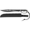 Mačeta Strend Pro Tactical, s puzdrom, s pílkou, s ochranou ruky, čierna, 61 cm