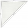 Lazy Momo Slnečný Trojuholník basic 3,0 x 3,0 x 4,2 m Farba: Biela