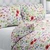 Biante Bavlnené posteľné obliečky Sandra SA-608 Červeno-fialové lúčne kvety s motýlikmi a čmeliakmi na bielom Jednolôžko 140x200 a 70x90 cm