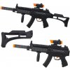 LEAN TOYS Guľomet na batérie, zvuky, svetlá, 62 cm – čierna