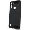 Puzdro Carbon Lux TPU Motorola Moto G8 Power Lite - čierne