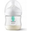 Avent Natural Response priehľadná fľaša s cumlíkom s ventilom AirFree 125 ml