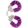 ToyJoy Furry Fun Cuffs putá na ruky plyšová fialová