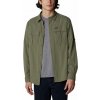 Columbia Newton Ridge EU pánska košeľa dlhý rukáv 1981491397 stone green