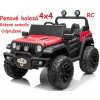 JOKO Elektrické autíčko Jeep 4x4 Master Of Terain, penové kolesá, kožené sedadlo, červené
