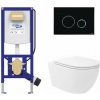 Kompletný WC set s podomietkovou konštrukciou a závesným WC Dee, 9074300S000SS1S2