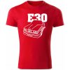 T-ričko BMW e30 line pánske tričko Farba trička: Červená, Farba potlače: Biela, Veľkosť: L