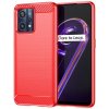 Zadný kryt Carbon červený – Realme 9 (4G) / 9 Pro+
