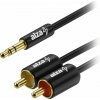 AlzaPower AluCore 3.5mm Jack (M) to 2× RCA (M) 3 m čierny APW-CBA3JM2RCA03B