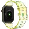 AppleKing transparentný meňavý remienok pre Apple Watch 41 mm / 40 mm / 38 mm - žltý - možnosť vrátiť tovar ZADARMO do 30tich dní