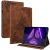 PROTEMIO 47517 ART Zaklápací obal Lenovo Tab M10 Plus (TB-X606F / TB-X606L / ZA5T0081CZ / ZA5V0206CZ) BUTTERFLY hnedý
