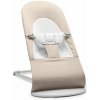 Babybjorn lehátko Balance SOFT Woven Beige/ grey Jersey, světlá konstrukce