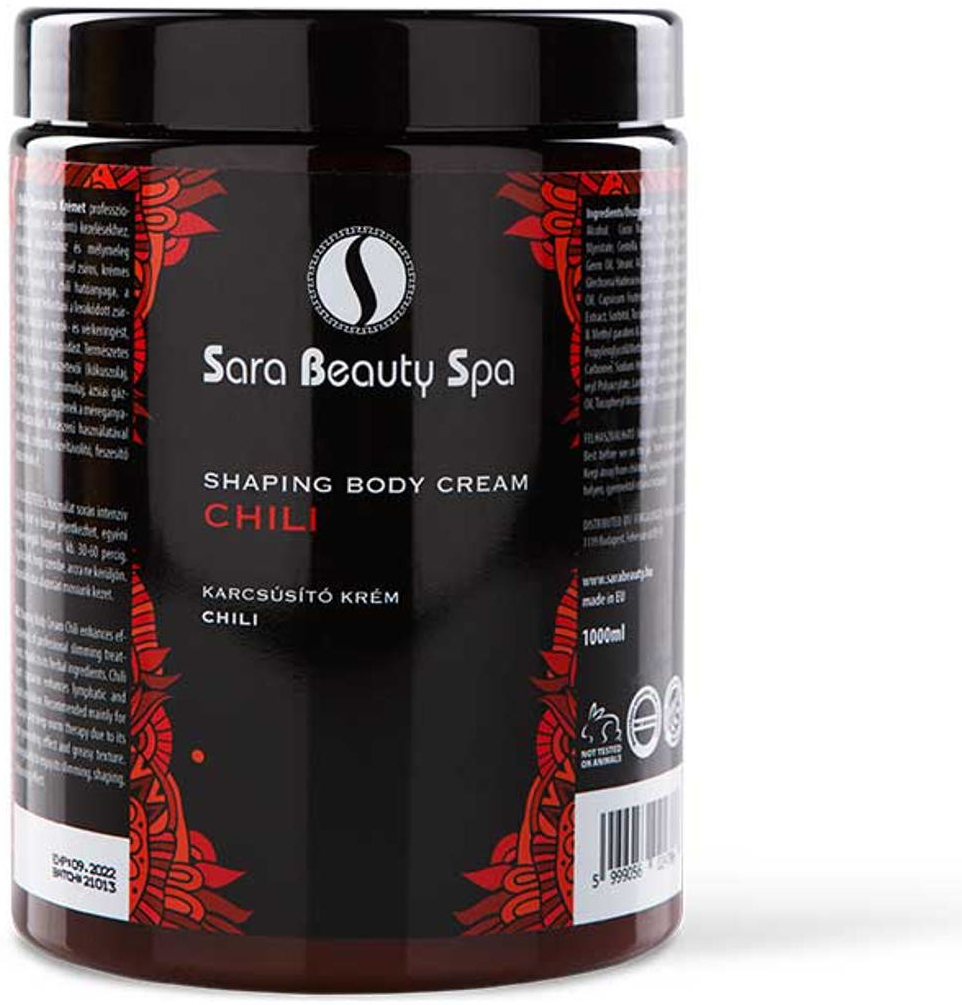 Sara Beauty Spa paprikový masážny krém na formovanie tela 1000 ml