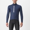 CASTELLI Cyklistický dres s dlhým rukávom zimný - ENTRATA THERMAL - modrá L
