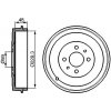 BOSCH Brzdový bubon 0986477088